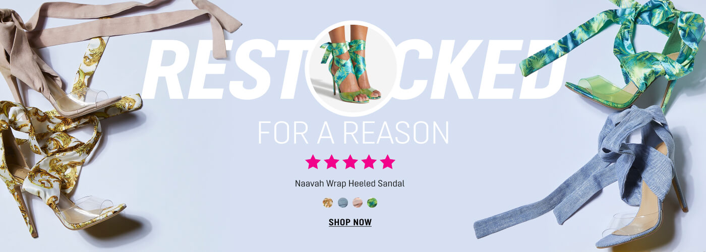Restocker For A Reason. Naavah Heeled Sandal. Shop Now