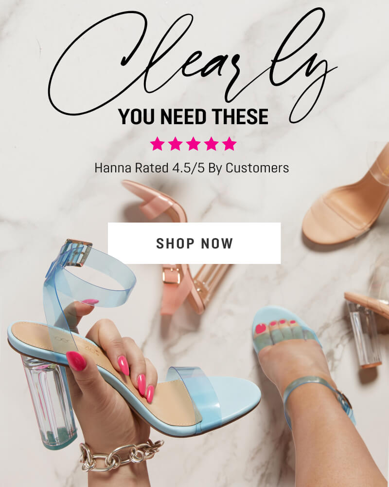Clearly you need these. Shop Hanna Clear Heeled Sandals